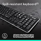 Logitech K270 Wireless Keyboard for Windows UK English Layout Black view 6