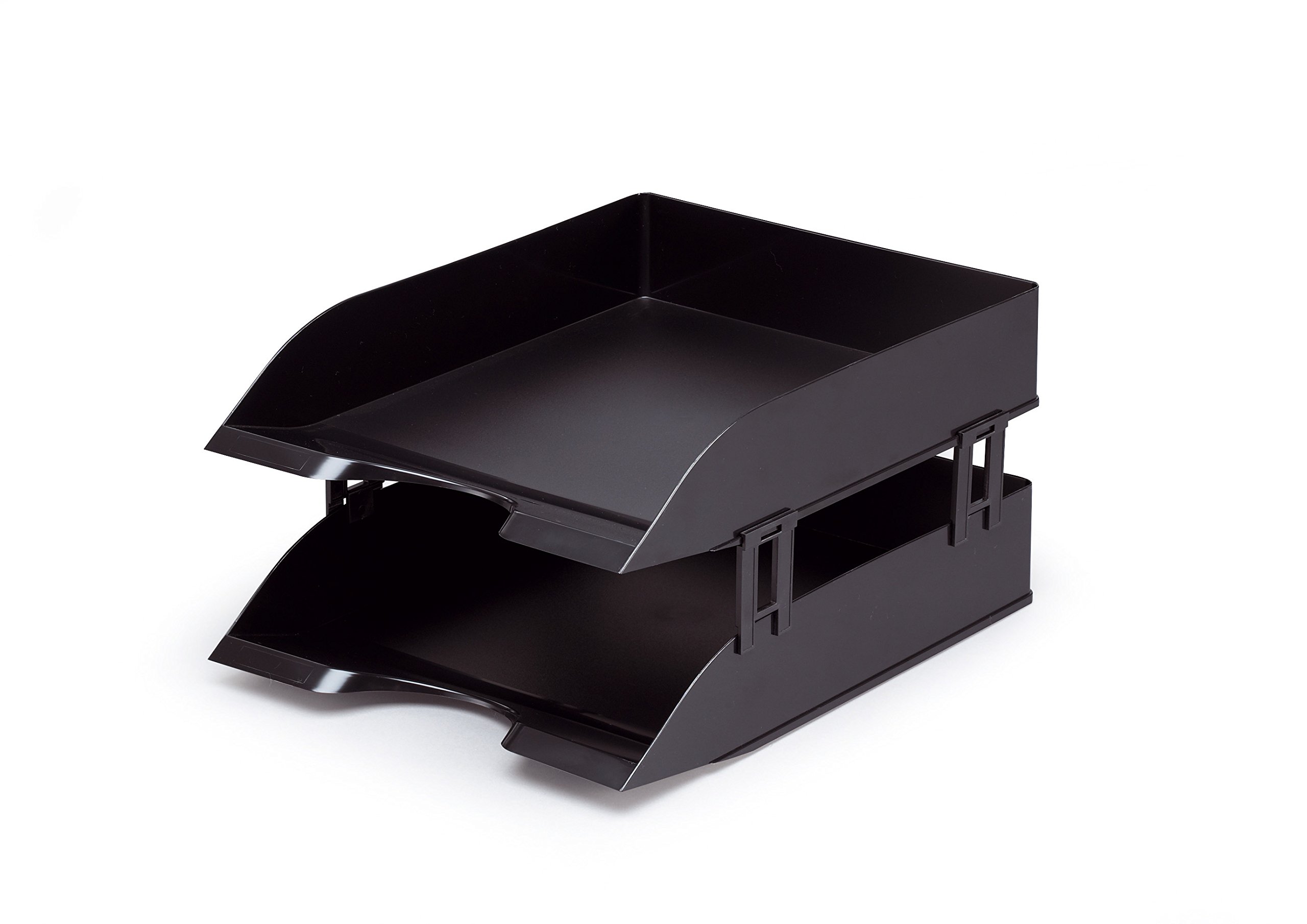 Durable Basic Letter Tray Risers - Black (Pack of 4)