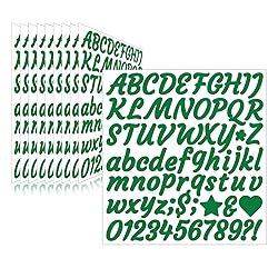 Llewyn 730 Pieces 10 Sheets Letter Stickers,Self