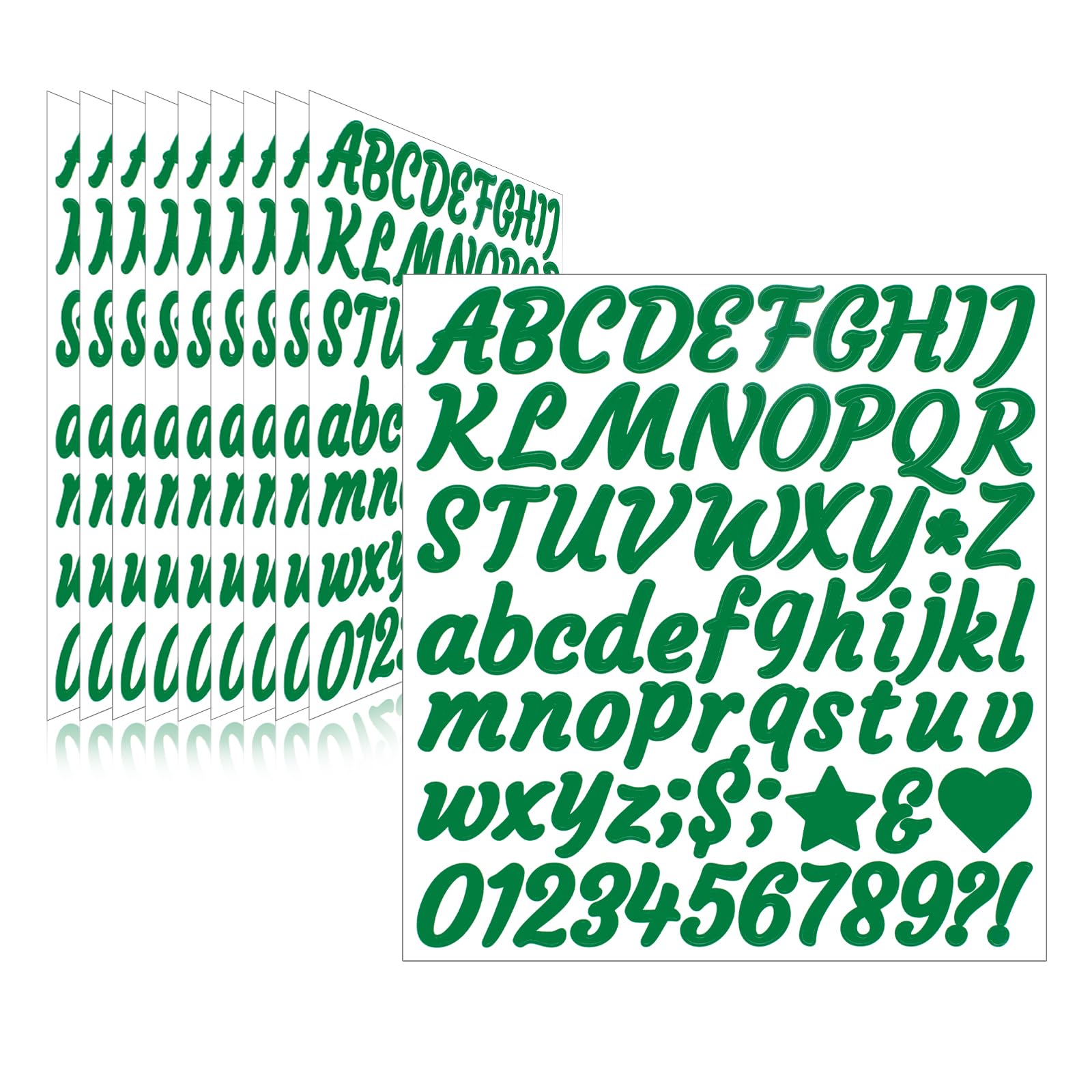 Llewyn 730 Pieces 10 Sheets Letter Stickers,Self