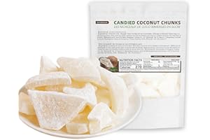 BAYUEDEGUA-Candied coconut chunks 250g/8.81oz Candied fruit,Asweet snack that satisfies cravings,Low sodium,High dietary fibe