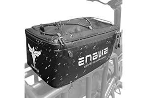 ENGWE Bicycle Saddle Bag, Rear Luggage Rack, 7L Capacity Bicycle Trunk Bag Rear Bag Frame Accessories