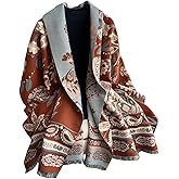 SSylphSScarf Women's Pashmina Shawls and Wraps - Soft Cashmere Feel Reversible Paisley Scarf, Large Blanket Scarf & Poncho