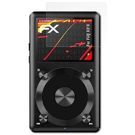 atFoliX Schutzfolie kompatibel mit FiiO X3 II Displayschutzfolie, HD-Entspiegelung FX Folie (3X)