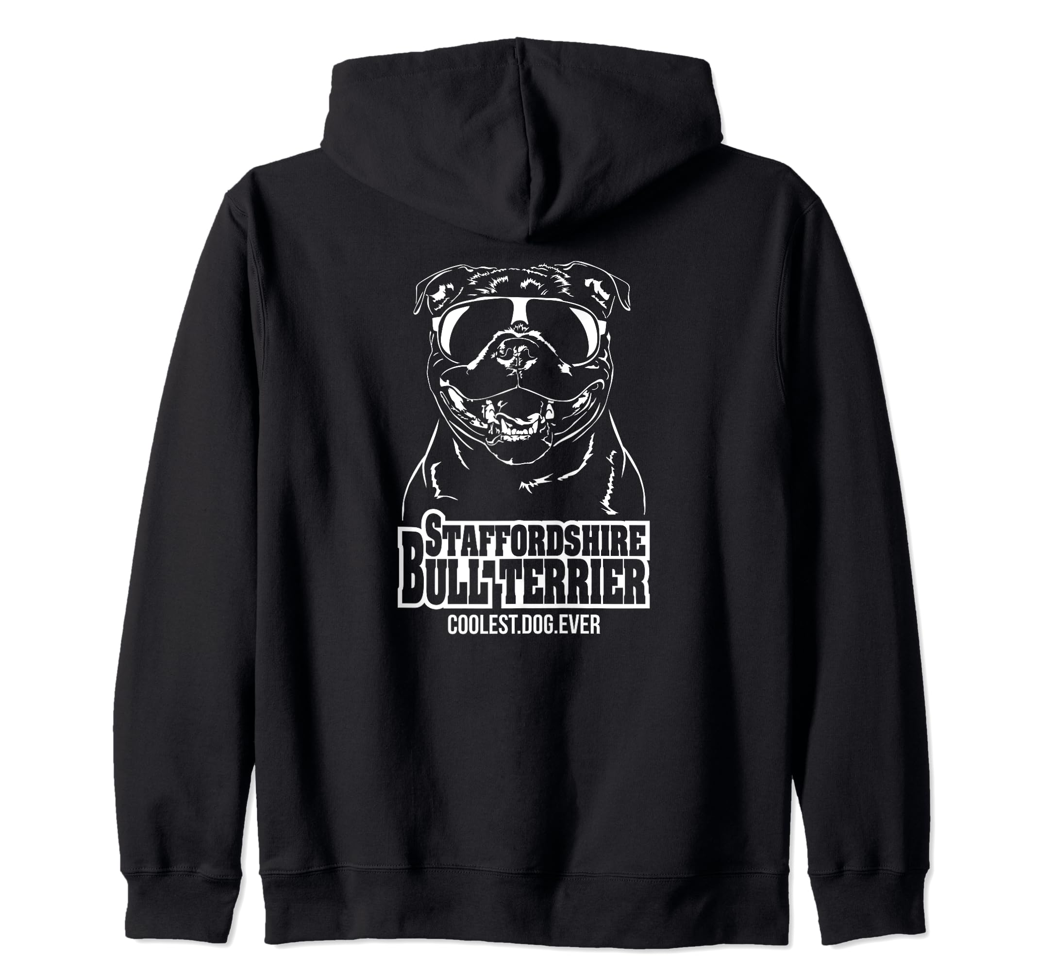 Funny Proud Staffordshire Bull Terrier coolest dog ever dog Zip Hoodie