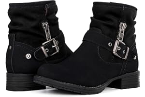 GLOBALWIN Women's Ankle Boots for Women Booties for Women Low Heel