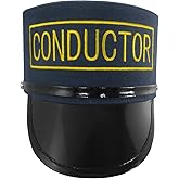 Nicky Bigs Novelties Train Conductor Hat, Train Engineer Hat, Polar Express Conductor Hat, Trains Conductor Costume, Trains Engineer Costume