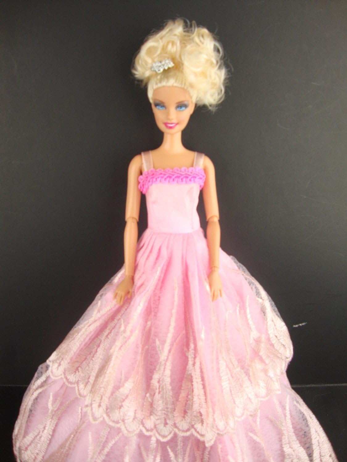 pink ball gown