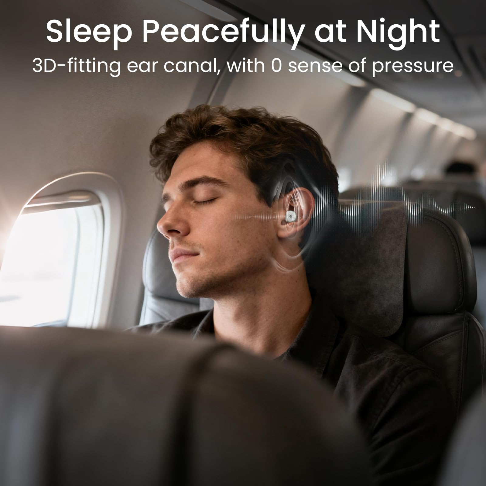 Ear Plugs, Soft Ear Plugs for Sleeping - 30dB Noise Cancelling Reusable Silicone Earplugs, Ultra Comfortable Fit for Studying, Concerts, Travel, 8 Ear Tips (Green)