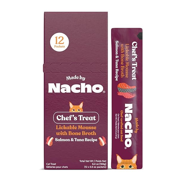 MADE BY NACHO LICKABLE CAT TREATS MOUSSE TUBES...