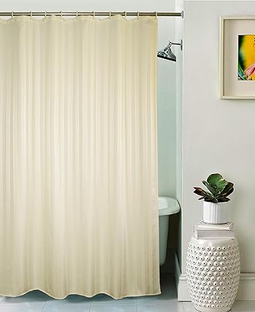 SS SALES Curtain Concept Plain Polyester Premium Shower Curtain - 72x80, Beige