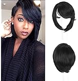 SCENTW Bob Synthetic Wigs for Women Costume Wigs with Side Bangs