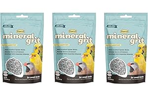 TUYEHO Higgins 3 Pack of Mineral Grit, 6 Ounces, for Small Birds Including Canaries Finches and Parakeets