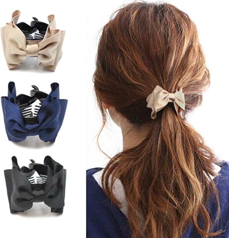 Amazon Celestial Select ミニ 小さめ バナナクリップ ヒダリボン