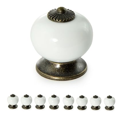 Möbel-Knöpfe Vintage Keramik, Schrank-Knopf Porzellan, Griff antik, Landhaus