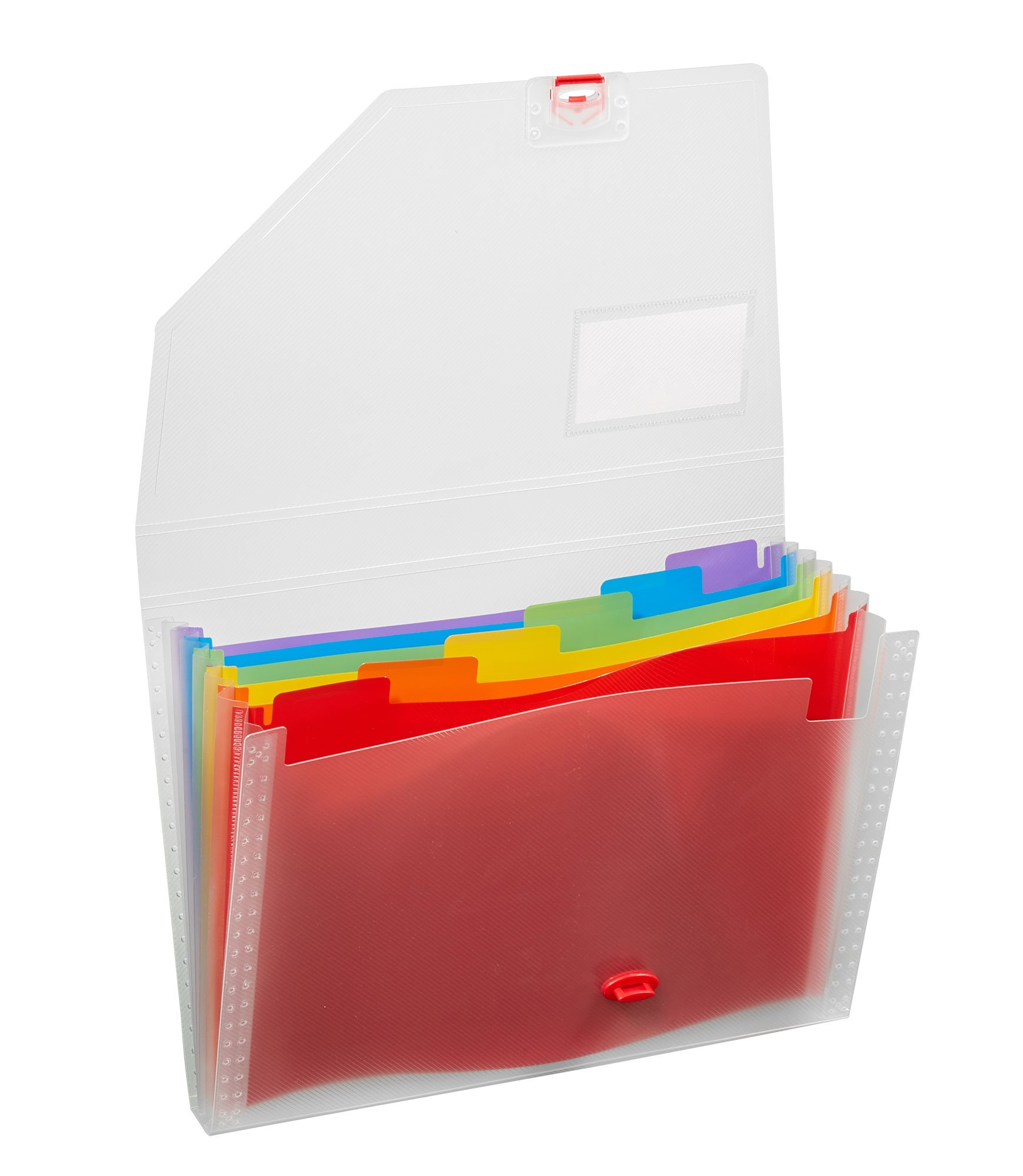 Snopake A4 Rainbow Expanding Organiser 6-Part [Pack of 1] Ref: 15767