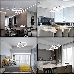 CHYING Modern LED Pendant Light with Acrylic Shade