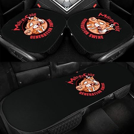 Amazon 車の座布団 カー用品 シートカバー3枚組セット モトリー クルー カーシートカバー シートクッション Car Ice Cushion 車用座席シート 冷感座布団 アイスシルククールカー 通気性抜群 車ざぶとん 滑り止め付き 低反発 前座席用2枚 後部座席用1枚カーシート