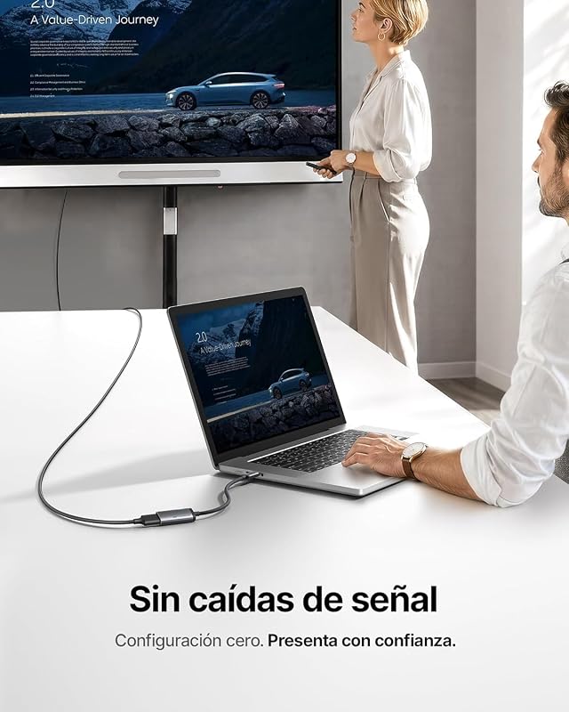 Adaptador USB C a HDMI, Certificación HDMI Oficial 4K@60Hz