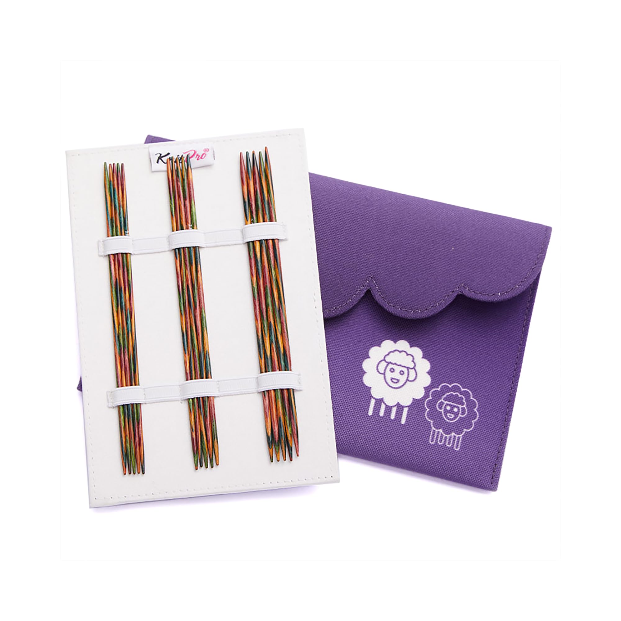 KnitPro Double-Pointed Knitting Needle Set, Symfonie, 15cm, Set of 5