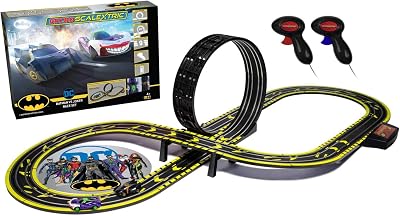 Scalextric Micro Car Race Track Batman vs Joker 1:64 Age 4+ Battery