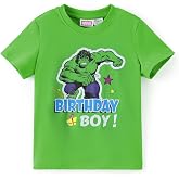 Disney Girl &amp; Boy Birthday Shirt 2-9Y, Cute Graphic Tee, Character Clothes | Disney Officially Licensed T-Shirt, Adorable Prints, Vibrant Colors, Soft Fabric, Durable Quality for Birthday Celebration