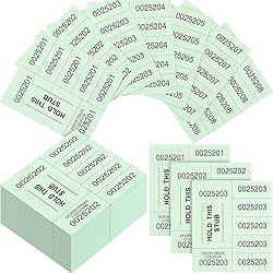 Kosiz 504 Sheets 5 Bid Raffle Ticket with Different