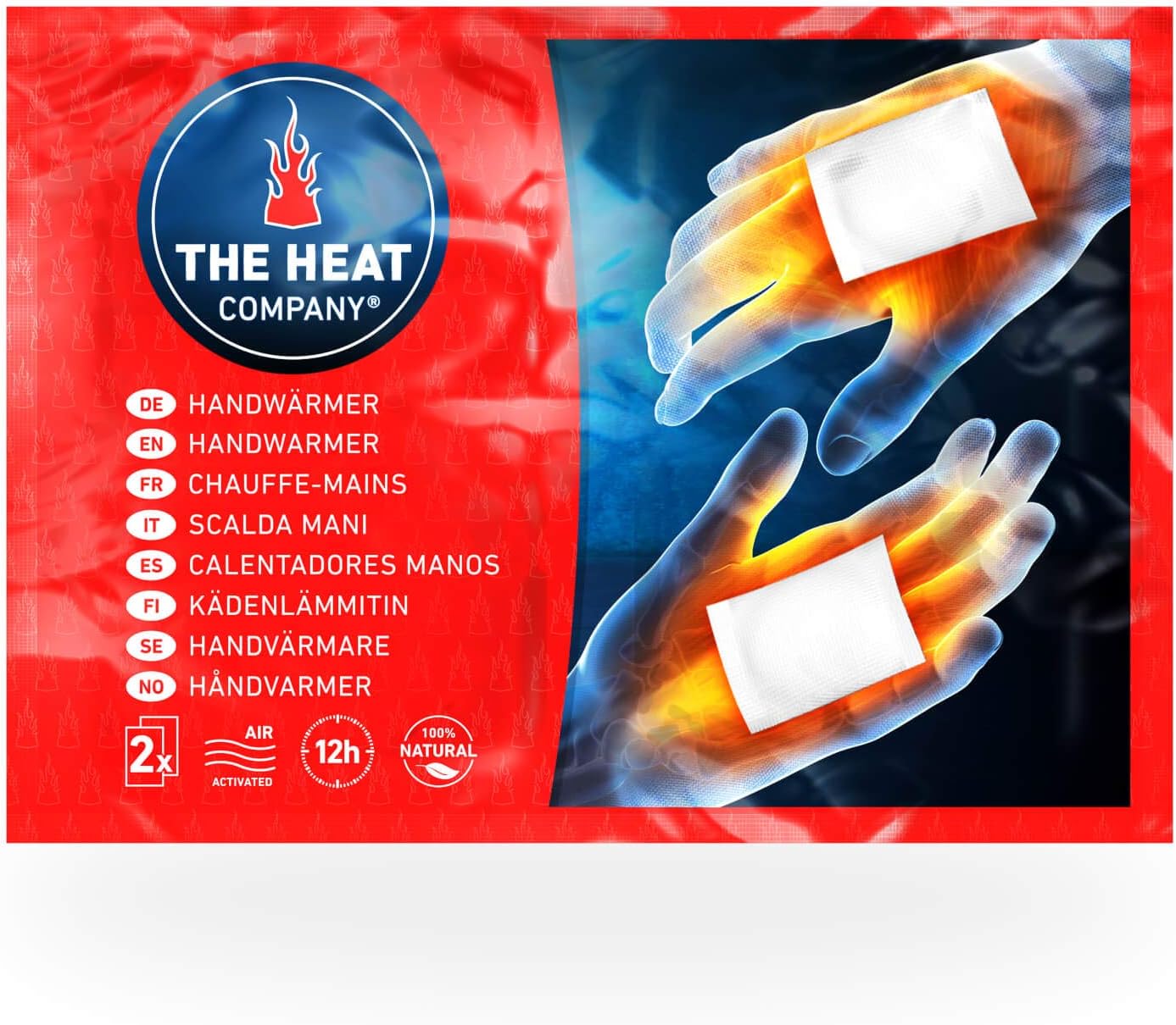 THE HEAT COMPANY Handwarmers, 40 works, EXTRA WARM, Hand Heat Pads, 12 Hours Warm Hands, Instant Heat, Air Activated - Image 3