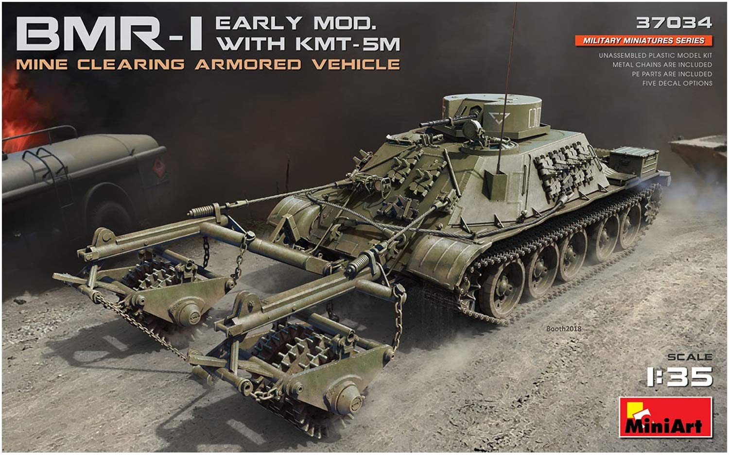 Miniart 1:35 - BMR-1 Early Mod. with KMT-5M Roller