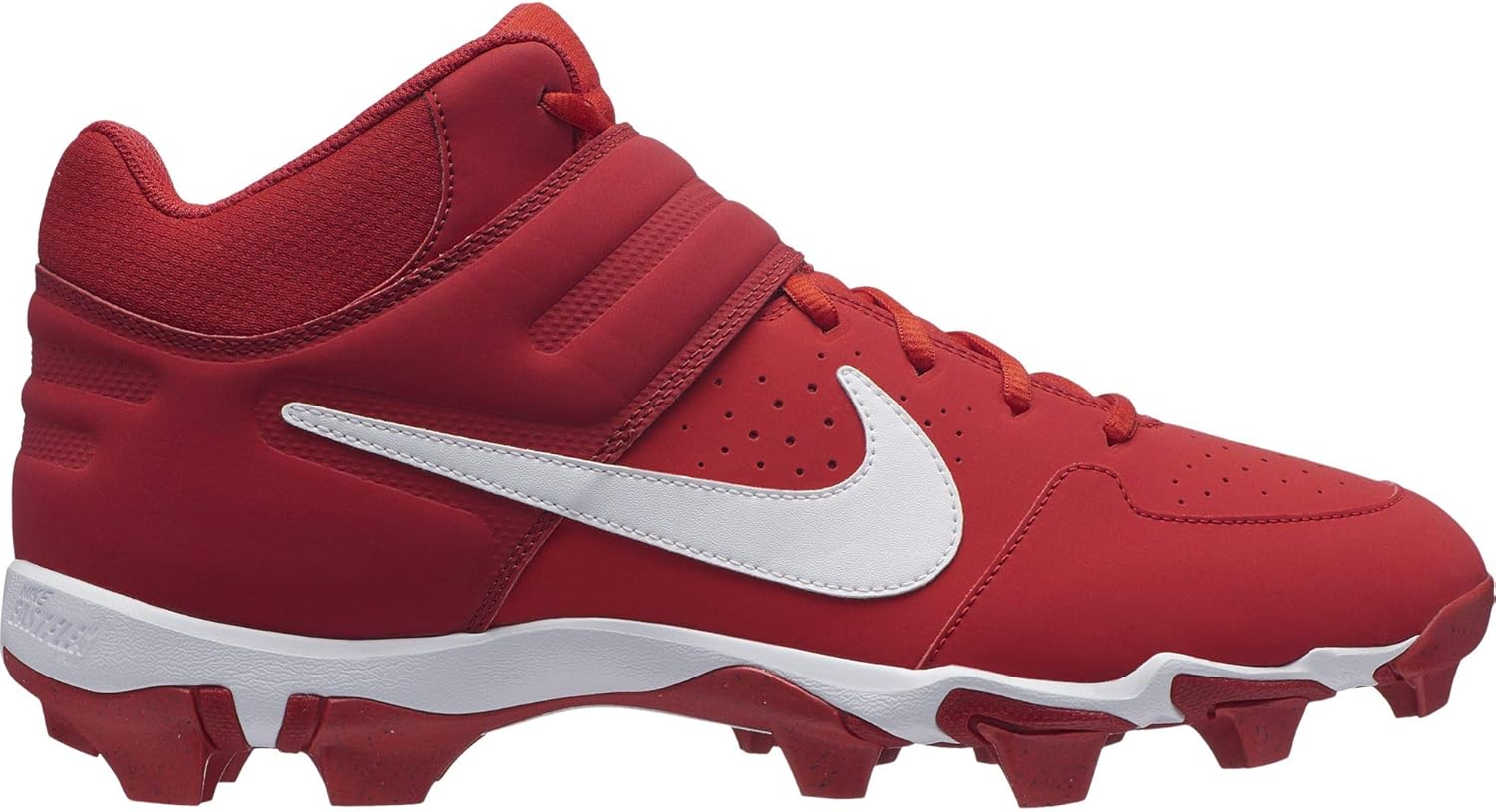 maroon and white baseball cleats