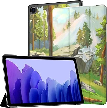 Amazon Com Samsung Tablet Case Take Short Rest Mountain Woodland Case For Samsung Galaxy Tab 10 4 Inch Release Protective Case Samsung Galaxy Case Cover Tablet Pu Leather Case Computers