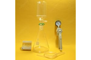 NANSHIN Glassware,1000ml,24/40,Suction Filtration kit,70mm Buchner Funnel,Glass Flask,Vacuum Pump