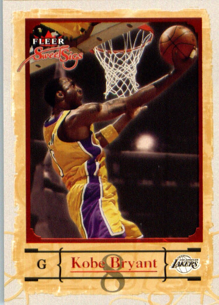 2004 05 Fleer Sweet Signatures Basketball Card #63 Kobe Bryant Los Angeles Lakers