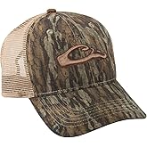 Drake Waterfowl 6-Panel Camo Mesh-Back Cap - Low-Profile 6-Panel Cotton Logo Cap with Adjustable Closure, One Size Fits Most