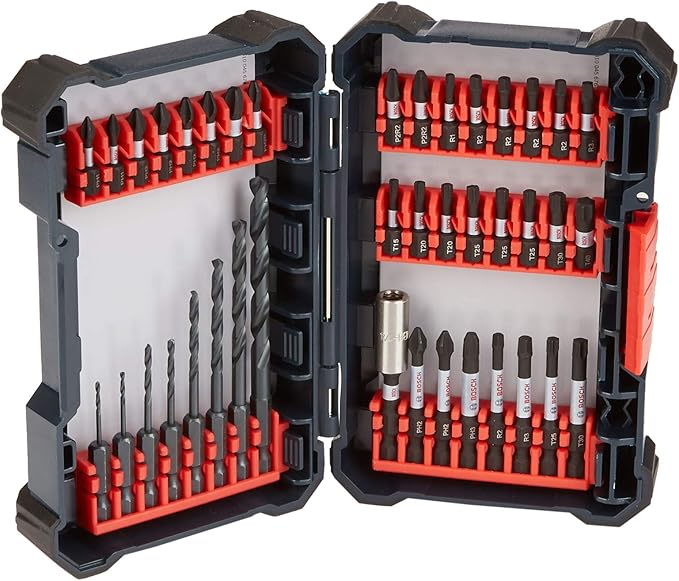 Bosch 40 Piece Impact Tough Drill Driver Custom Case System Set