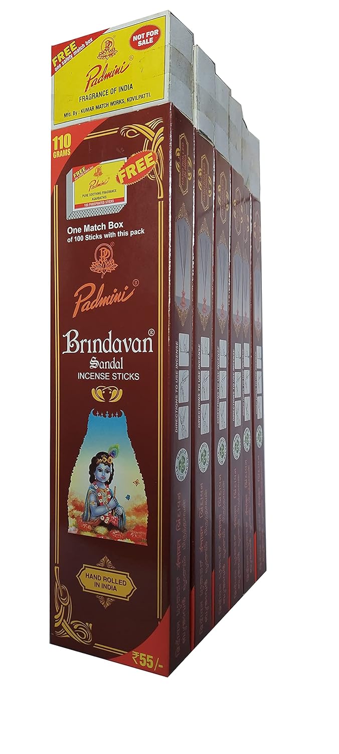 Padmini Incense Sticks BRINDAVAN 110 Grams (6) Amazon.in Home & Kitchen