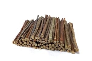 HUIXIA 100Pcs 5 Inch Long 0.1-0.2 Inch in Diameter Wood Log Sticks for DIY Crafts Photo Props Craft Sticks,Wood Crafts,Sticks inch,Photo Stick,Photo Props,Wood logs (0.1-0.2Inch)