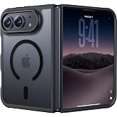 Magnetic for iPhone Duo Case Heavy Duty Protection Black | Compatible with MagSafe,Military Grade Drop Protection,Translucent Matte,Non-Slip,Shockproof Bumper Case