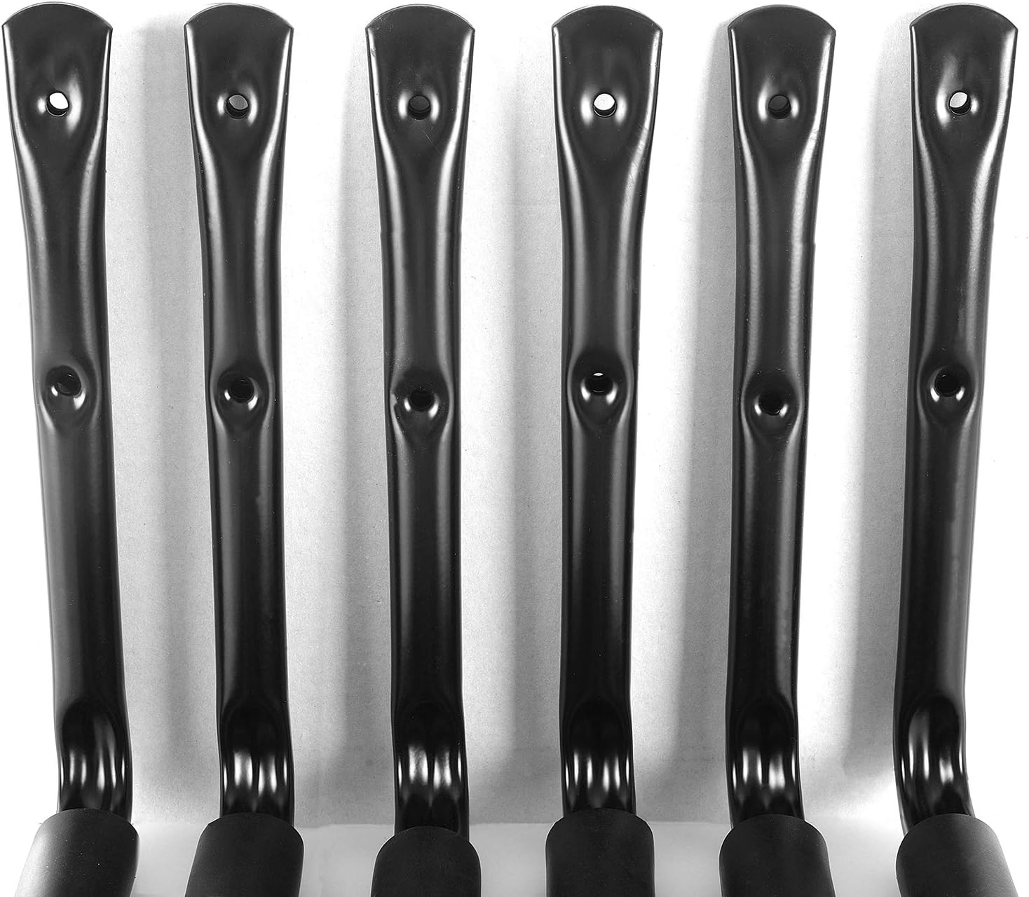 Garage Storage Utility Hooks Heavy Duty, 9''Jumbo Arm Wall Mount Garage Hangers for Ladders, Tools, Bikes, Chair & Garden Hose (6 Pack, Black) - - 