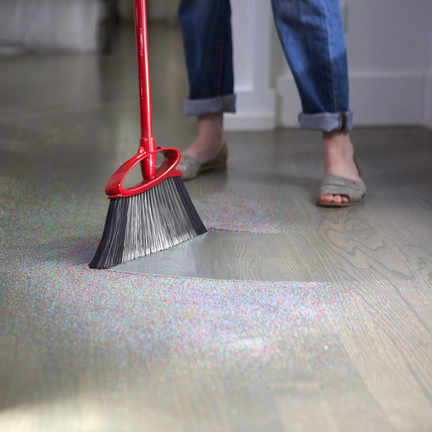 O-Cedar PowerCorner Angle Broom with Dustpan: Home & Kitchen