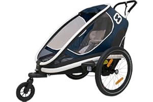 Hamax Outback One Seat Reclining Multi-Sport Child Bike Trailer + Stroller (Jogger Wheel Sold Separately)