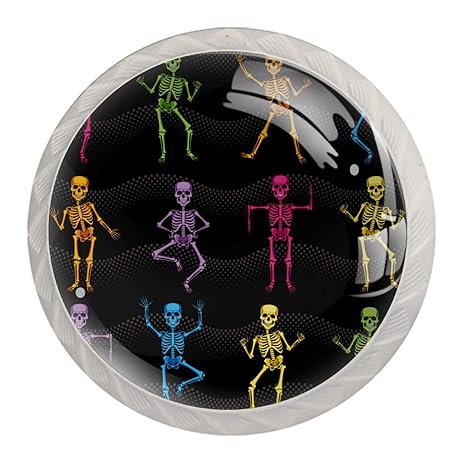 Möbelknöpfe Farbskelett Schränke Hardware Runde Möbel Knöpfe Schublade