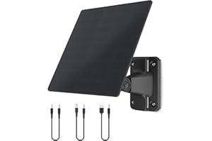 Trail Camera Solar Panel, WingHome 5000mAh Built-in Battery, 12V/1A & 6V/1.5A Output, IP66 Waterproof, High-Efficiency Power 