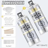 DecorRom 2 Part Metal Repair Epoxy Glue 100ml Heavy Duty Waterproof Weld view 2