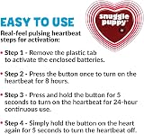 Snuggle Puppy Original Heartbeat Toy for Dogs Gray - Anxiety Calming Aid view 5