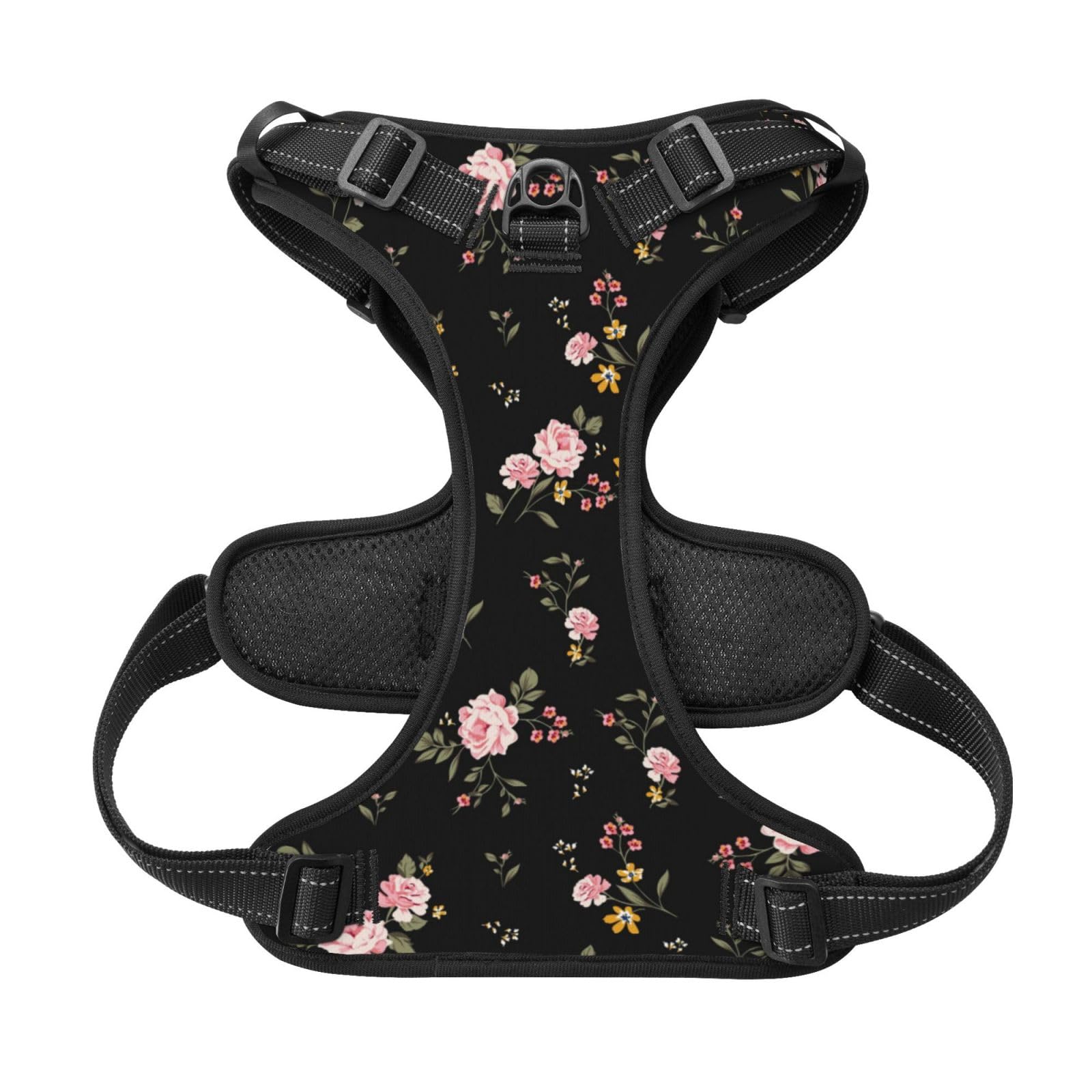 Photo 1 of Floral No Pull Dog Harness Adjustable Soft Padded Pet Vest with Easy Control Handle Medium