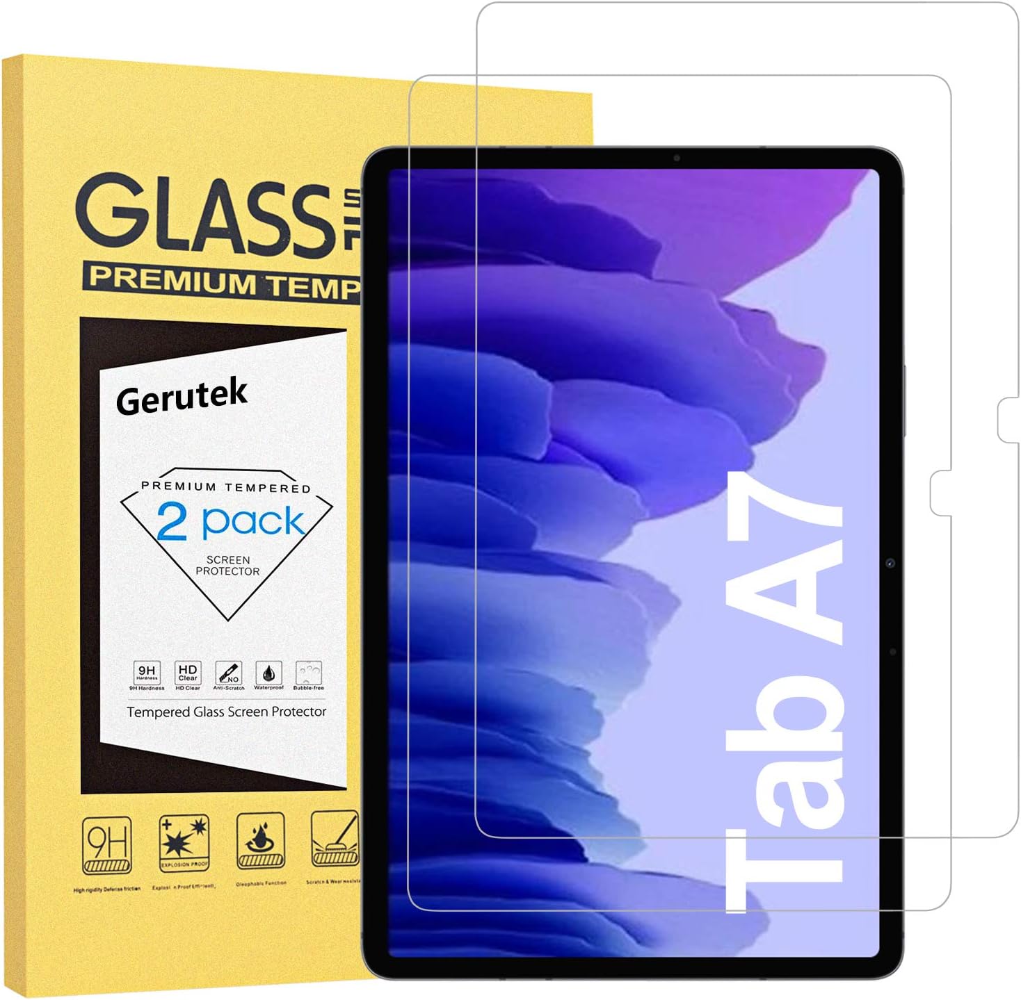 Gerutek [2-Pack Screen Protector for Samsung Galaxy A7 10.4" 2022/2020