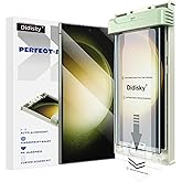 Didisky 2-Pack Tempered Glass Screen Protector for Samsung Galaxy S23 Ultra, Supports Ultrasonic Fingerprint, with Easy Installation Frame, 3D Curved Full Coverage,9H Hardness, Case Friendly, HD Clear