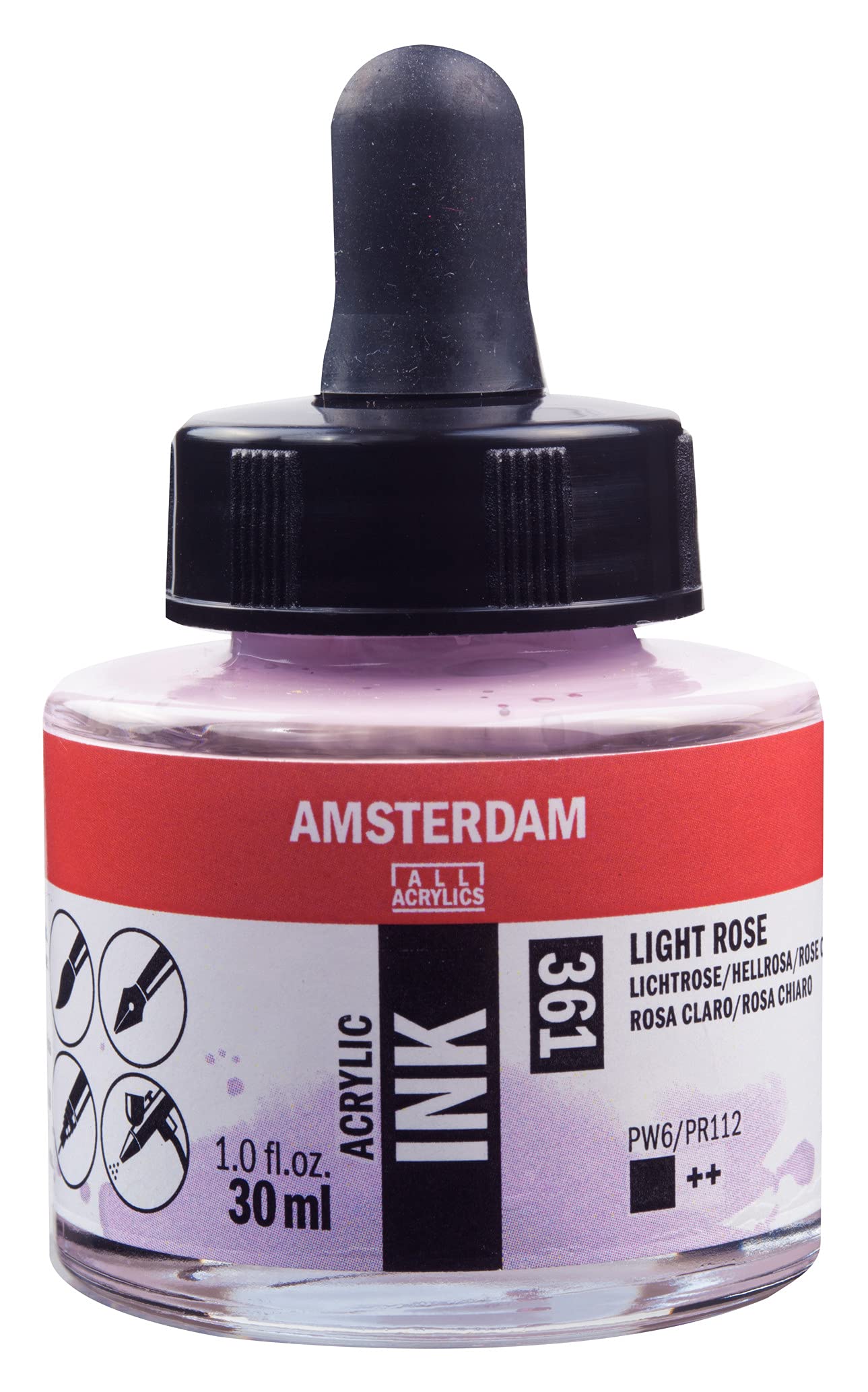 Amsterdam ACRYLC Ink Light Rose, One Size
