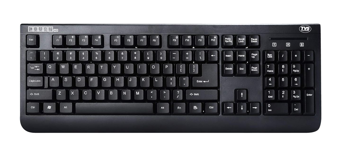 TVS Electronics Champ Heavy Duty Keyboard, Rugged Body Amazon.in